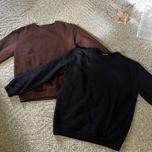 PrettyLittleThing Crewnecks - 1 for 10 or both for 15, Barely Worn